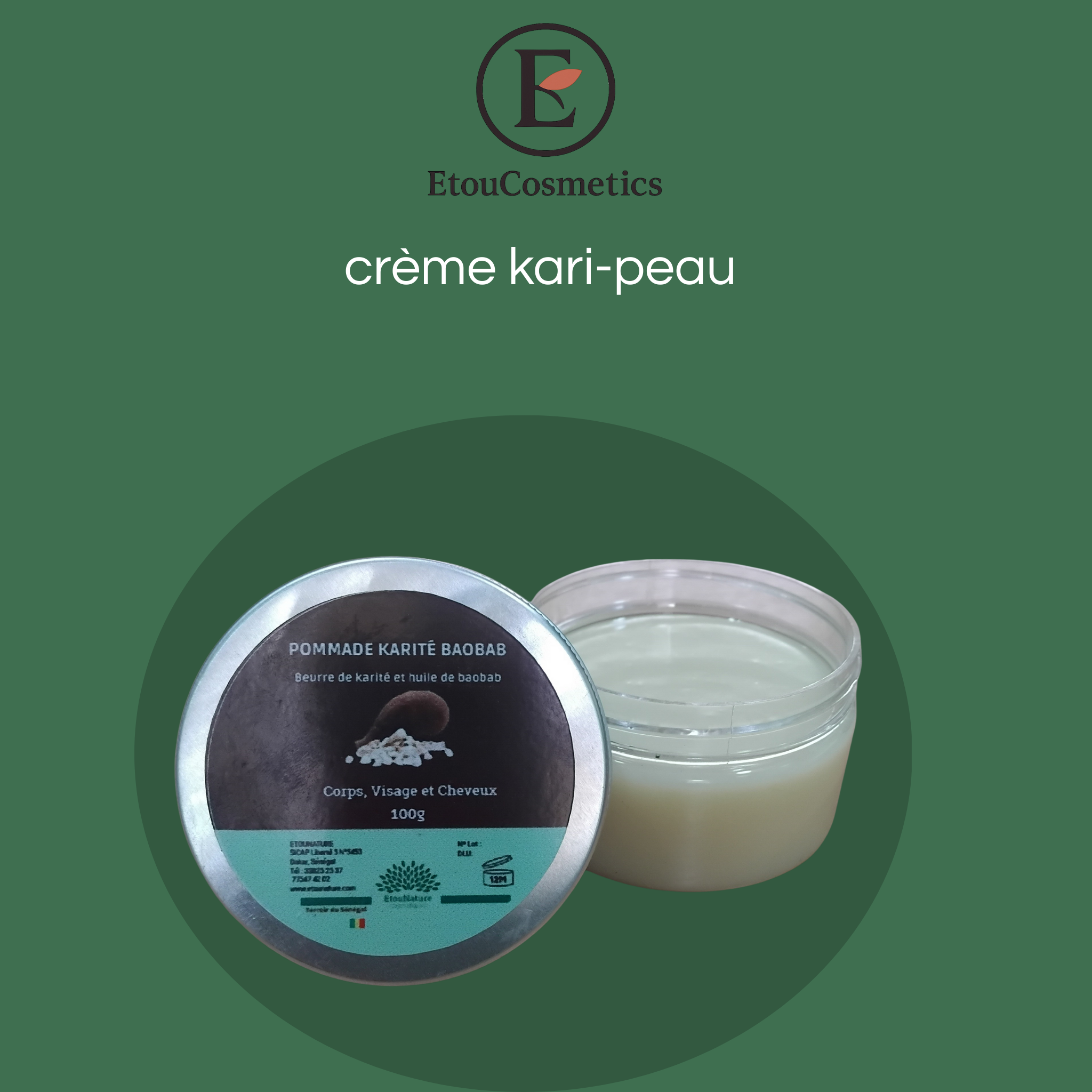 Créme kari peau