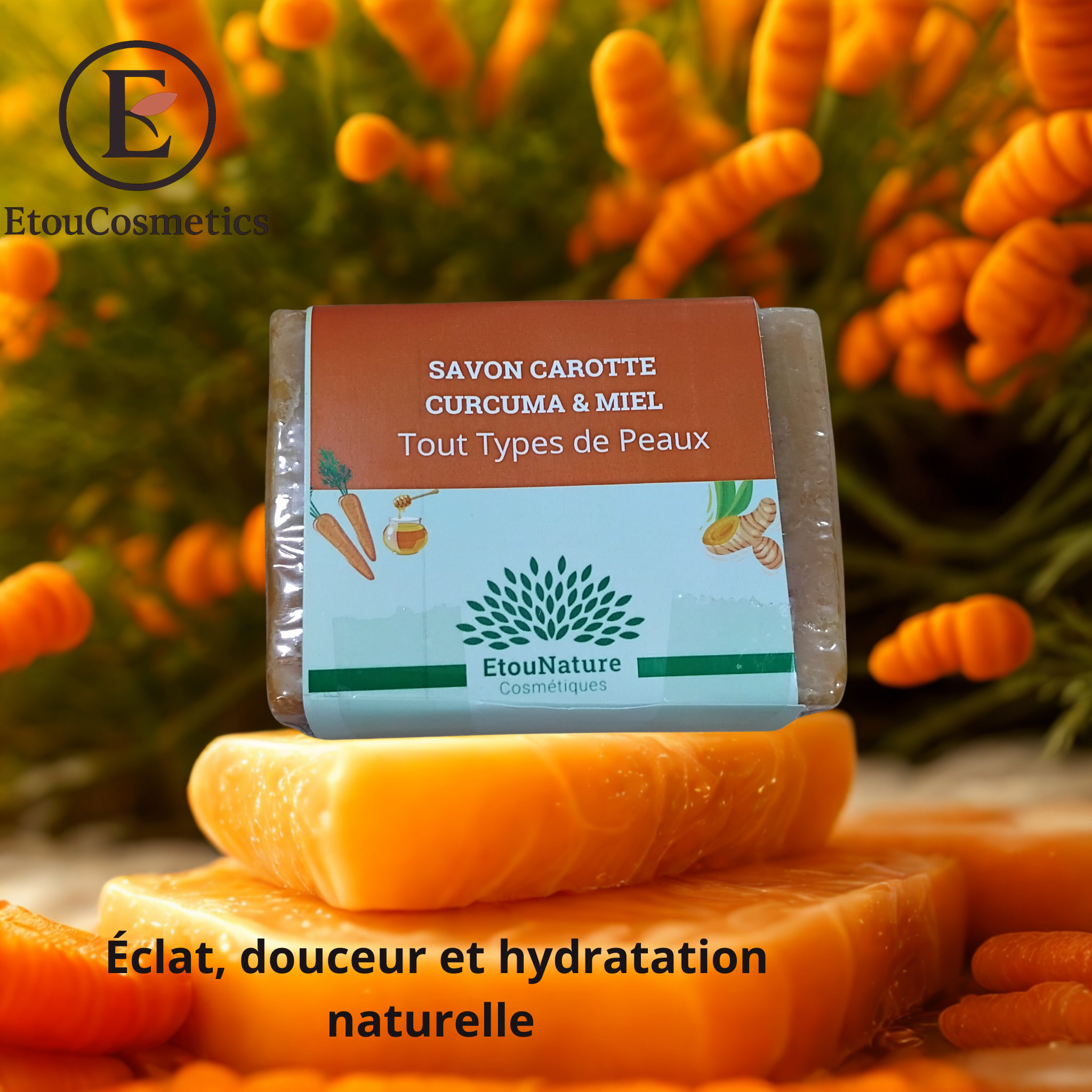 Savon Carotte, Curcuma et miel – Image 2