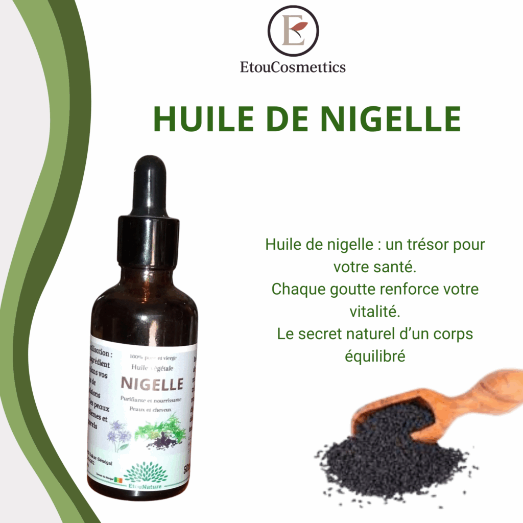 Huile De Nigelle Pure - Flacon De 60 Ml, 100% Naturelle - Neuve Dans Son Emballage D'origine