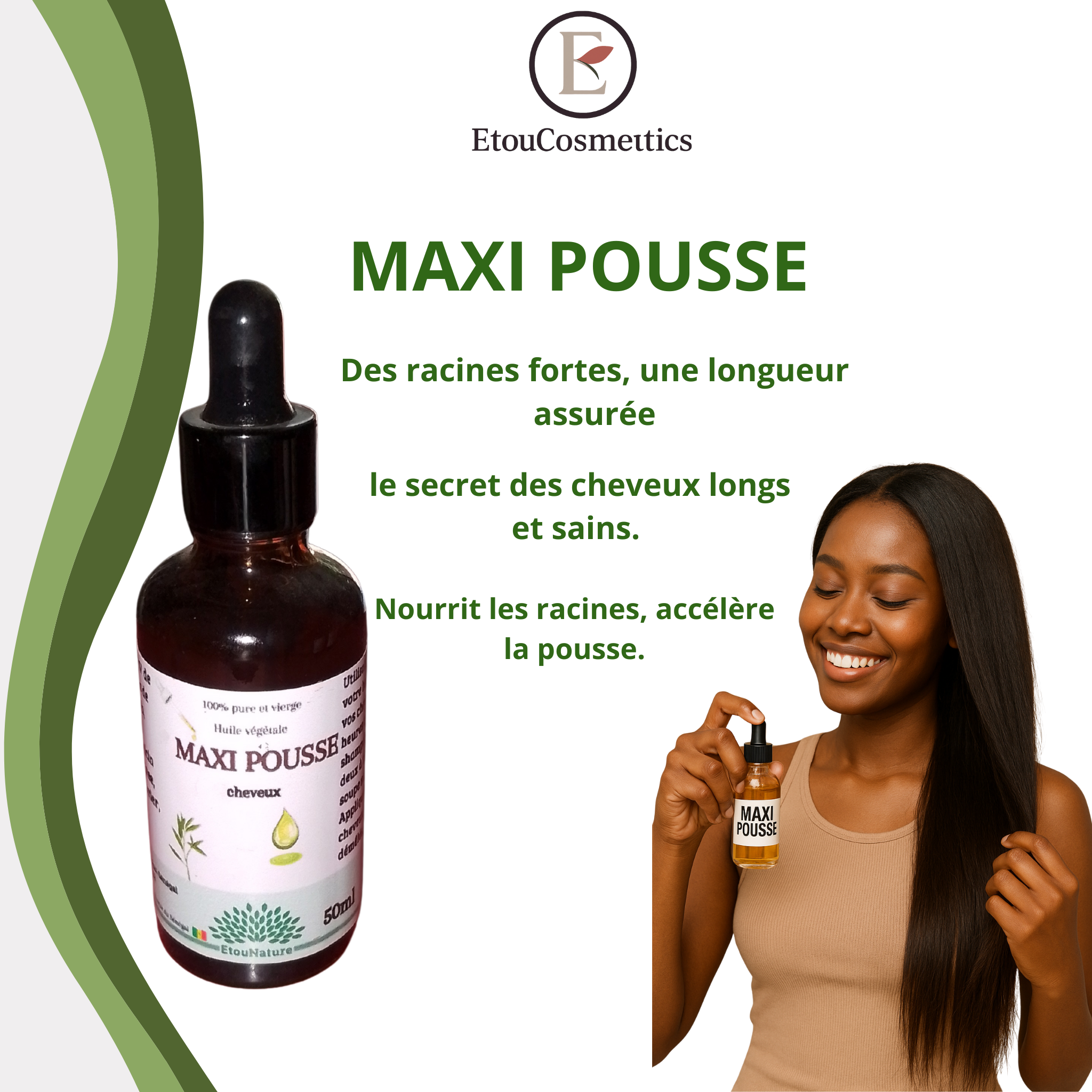 Huile pousse cheveux